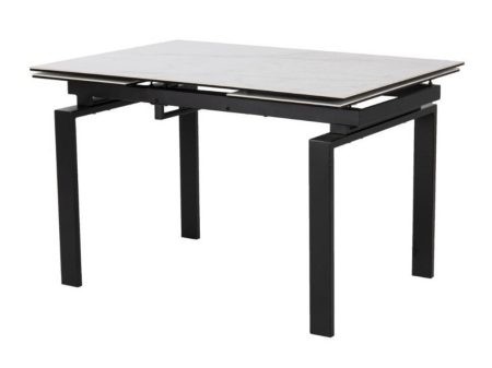 Asztal Oakland 390 (Fehér márvány + Fekete) Pécs Bútor boltok bútor webáruházak Baranya megye Bútor | Étkezőasztal