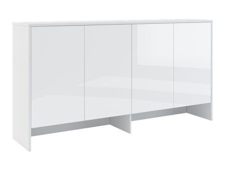 Szekrény Concept Pro Lenart AH120 (Fehér + Fényes fehér) Pécs Bútor boltok bútor webáruházak Baranya megye Bútor | Nappali bútorok | Nappali szekrények