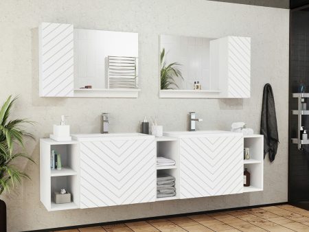 Fürdőszoba garnitúra Comfivo E112 (Fehér) Pécs Bútor boltok bútor webáruházak Baranya megye Bútor | Fürdőszoba bútorok | Fürdőszoba garnitúrák
