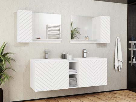 Fürdőszoba garnitúra Comfivo E105 (Fehér) Pécs Bútor boltok bútor webáruházak Baranya megye Bútor | Fürdőszoba bútorok | Fürdőszoba garnitúrák
