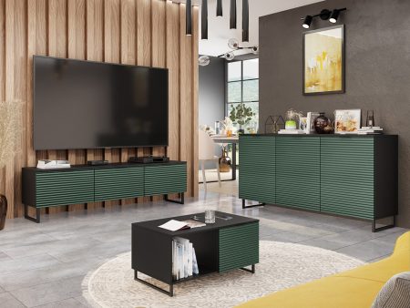Nappali szett Sarasota M106 (Zöld + Fekete) Pécs Bútor boltok bútor webáruházak Baranya megye Bútor | Nappali bútorok | Nappali bútorok készletei
