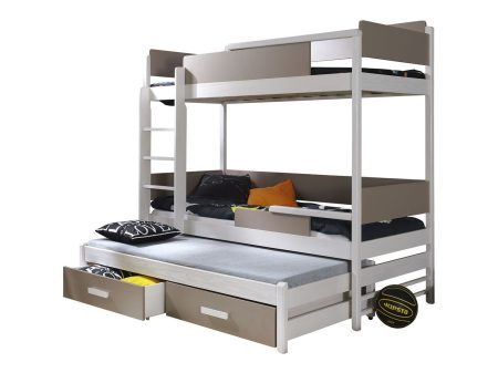 Emeletes ágy Henderson 114 (Fehér + Szarvasgomba) Pécs Bútor boltok bútor webáruházak Baranya megye Bútor | Emeletes ágyak