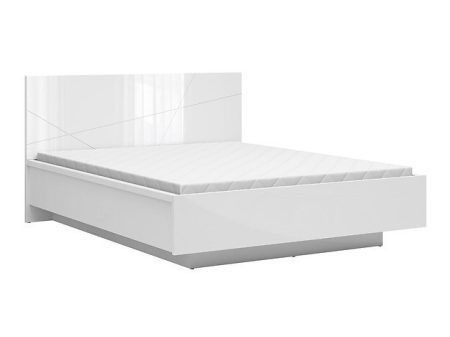 Ágy Boston CE122 (Fényes fehér + Fehér) Pécs Bútor boltok bútor webáruházak Baranya megye Bútor | Ágyak | Ágyak ágyneműtartóval