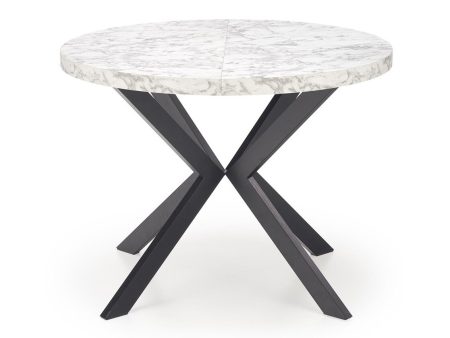 Asztal Houston 1495 (Fehér márvány + Fekete) Pécs Bútor boltok bútor webáruházak Baranya megye Bútor | Étkezőasztal