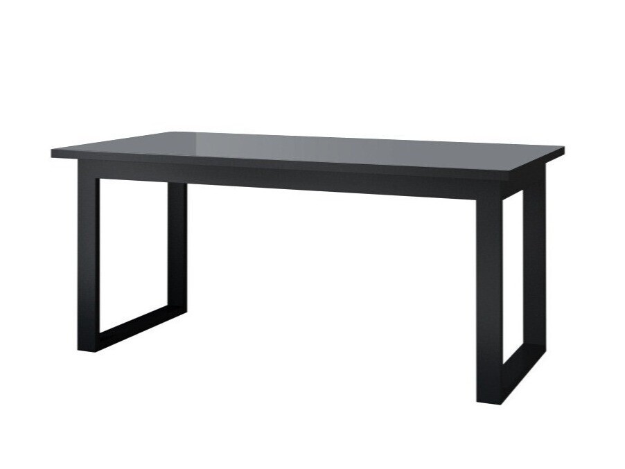 Asztal Austin U117 (Fekete + Gloss szürke) Pécs Bútor boltok bútor webáruházak Baranya megye Bútor | Étkezőasztal | Kiterjesztő táblák