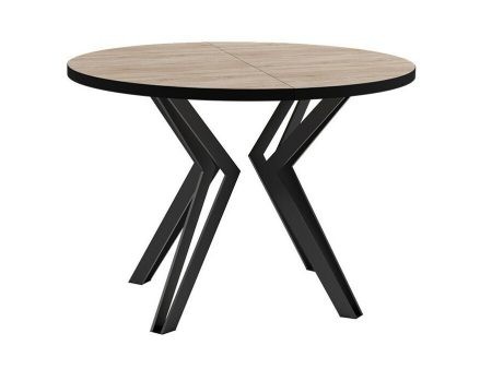 Asztal Oswego 111 (Sonoma tölgy + Fekete) Pécs Bútor boltok bútor webáruházak Baranya megye Bútor | Étkezőasztal