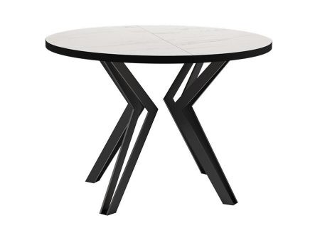 Asztal Oswego 111 (Fehér márvány + Fekete) Pécs Bútor boltok bútor webáruházak Baranya megye Bútor | Étkezőasztal