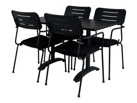 Asztal és szék garnitúra Dallas 2148 (Fekete) Pécs Bútor boltok bútor webáruházak Baranya megye Bútor | Kerti bútorok | Étkező bútorkészletek
