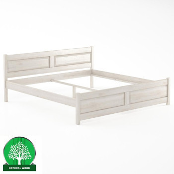 Pécs bútor Ágy bükk LK109–200x200 fehérített