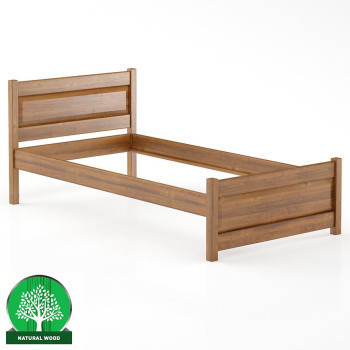 Pécs bútor Ágy bükk LK120–100x200 konyak