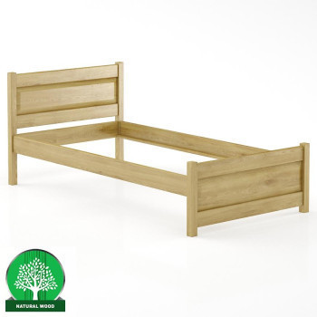 Pécs bútor Ágy bükk LK120–100x200 rustikal
