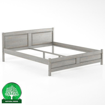 Pécs bútor Ágy fenyő LK104–180x200 grey