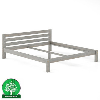 Pécs bútor Ágy fenyő LK105–200x200 grey
