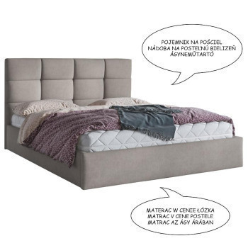 Pécs bútor Ágy Loft Soro 13 180/200 Z MAT
