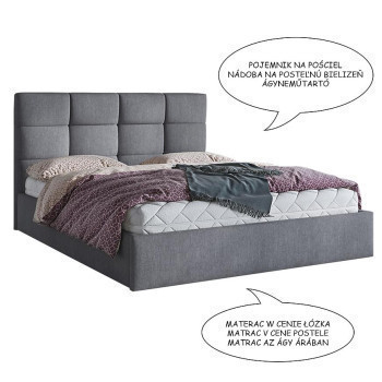 Pécs bútor Ágy Loft Soro 93 160/200 Z MAT