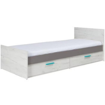 Pécs bútor Ágy Rest R05 szürke/fehér 90/204