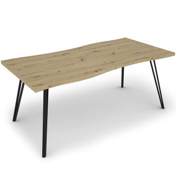 Pécs bútor Asztal Log TB 90x180 artisan/fekete