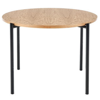 Pécs bútor Asztal Morgan 120 Mdf/Acél – Tölgy Aranysárga/Fekete