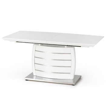 Pécs bútor Asztal Onyx 160/200 Mdf/Acél – Fehér