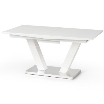 Pécs bútor Asztal Vision 160/200 Mdf/Acél – Fehér