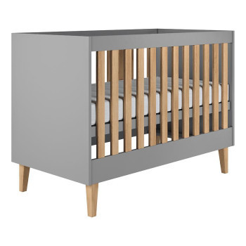 Pécs bútor Baba ágy Dziecięce Kubi szürke 60x120