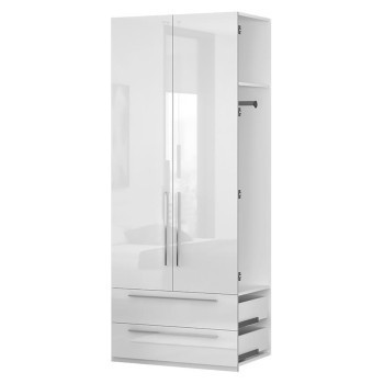 Pécs bútor Bővítés a szekrény Piano DP22/PN-70/KA/70 crystal white