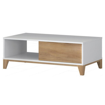 Pécs bútor Dohányzóasztal Brio KLS pacific walnut/crystal white