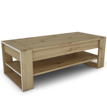 Pécs bútor Dohányzóasztal Capannoli lift top tölgy artisan/fehér