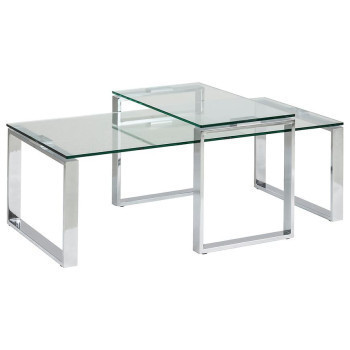 Pécs bútor Dohányzóasztal clear glass h000009514