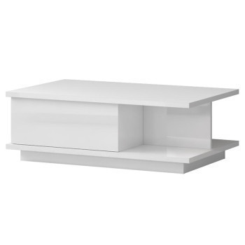 Pécs bútor Dohányzóasztal Piano KLS-1F-70/KA/70 crystal white