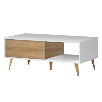 Pécs bútor Dohányzóasztal Vida KLS pacific walnut/crystal white