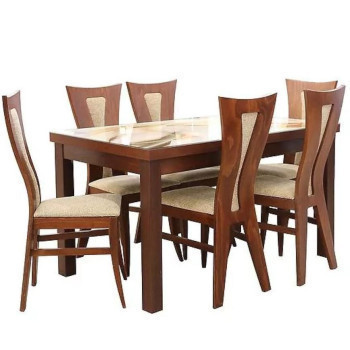 Pécs bútor Étkező készlet Hania 1+6 ST712 I gesztenye KR750 BR2432 MB-931