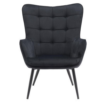 Pécs bútor Fotel Jet Black Velvet 19