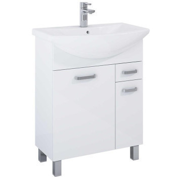 Pécs bútor Fürdőszoba készlet Uno 65 2D1S white
