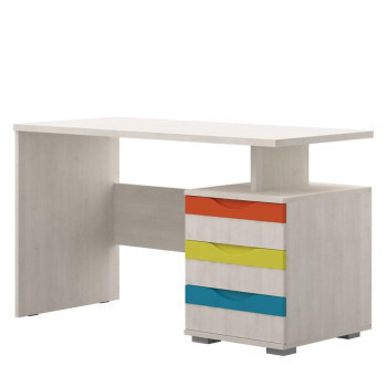 Pécs bútor Íróasztal JOY-KS3 polar pine/mango/lime/torquise