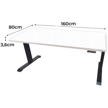 Pécs bútor Játék Íróasztal Low Elektr. Fehér 160x80x3.6 Modell 0