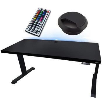 Pécs bútor Játék Íróasztal Low Elektr. Fekete 120x60x2.8 Modell 2