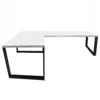 Pécs bútor Játék Íróasztal Sarok Loft Low Fehér 202x136x2.8 Modell 0