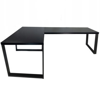 Pécs bútor Játék Íróasztal Sarok Loft Low Fekete 180x120x1.8 Modell 0