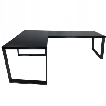 Pécs bútor Játék Íróasztal Sarok Loft Low Fekete 202x136x1.8 Modell 0