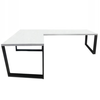 Pécs bútor Játék Íróasztal Sarok Loft Top Fehér 202x136x2.8 Modell 0