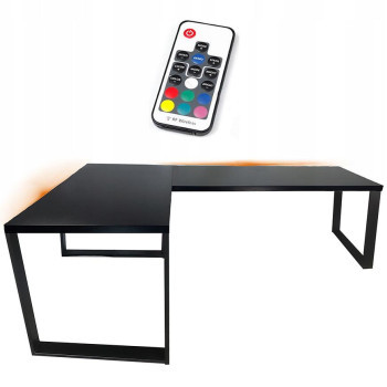 Pécs bútor Játék Íróasztal Sarok Loft Top Fekete 180x120x2.8 Modell 1