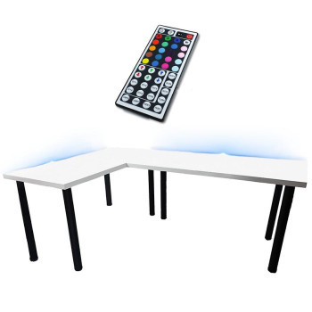 Pécs bútor Játék Íróasztal Sarok Low Fehér 180x120x2.8 Modell 1