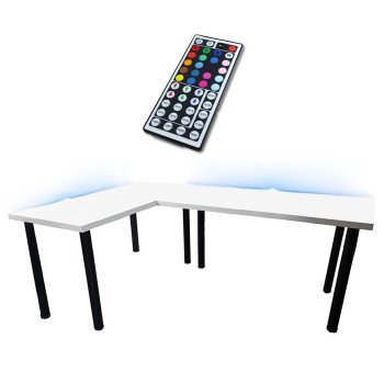 Pécs bútor Játék Íróasztal Sarok Low Fehér 202x136x2.8 Modell 1