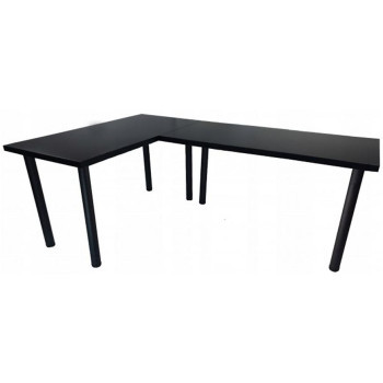 Pécs bútor Játék Íróasztal Sarok Low Fekete 180x120x2.8 Modell 0