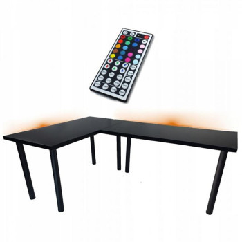 Pécs bútor Játék Íróasztal Sarok Low Fekete 202x136x2.8 Modell 1