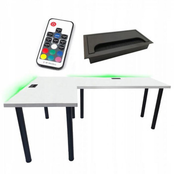 Pécs bútor Játék Íróasztal Sarok Top Fehér 180x120x2.8 Modell 2