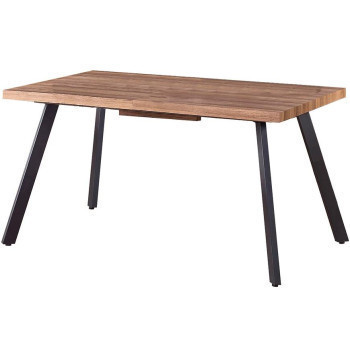 Pécs bútor Kinyitható asztalok  Berlin 140/180x85cm Mdf/Acél – Dió Édesem/Fekete
