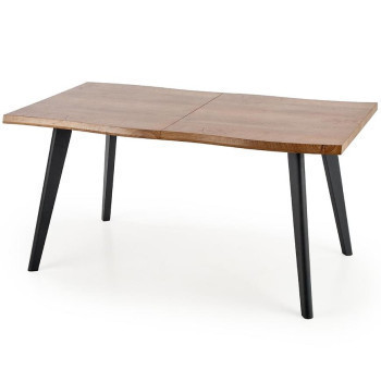 Pécs bútor Kinyitható asztalok  Dickson 150/210x90cm Mdf/Faipari – Tölgy Természetes/Fekete
