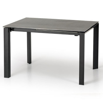 Pécs bútor Kinyitható asztalok  Horizon 120/180x85cm Blat/Acél – Humo/Fekete